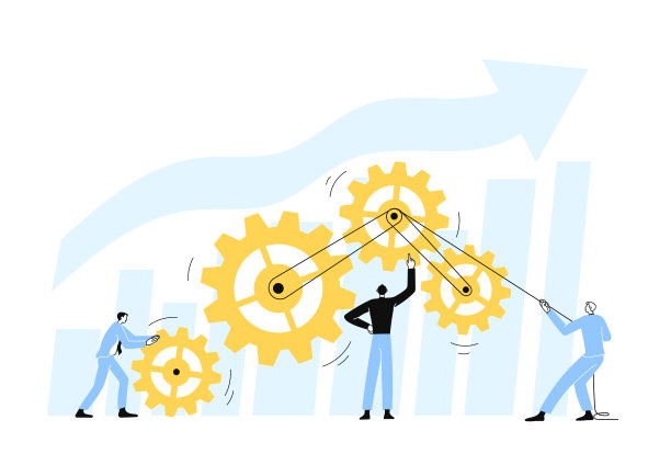 业务工作流程。一群人维持着机制的运转图片下载