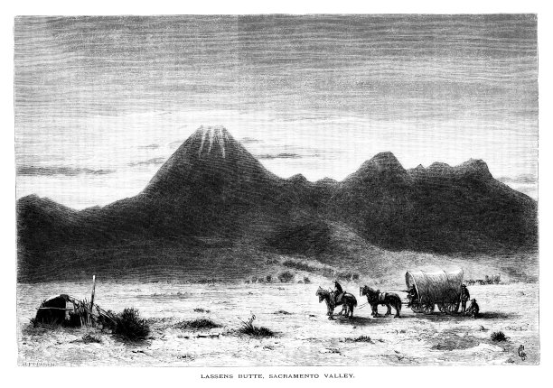 Lassens Butte，萨克拉门托谷，加州，美国，地理图片下载