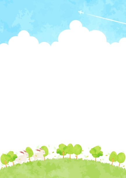 beautiful　watercolor　lush　greenery　background　illustration图片下载