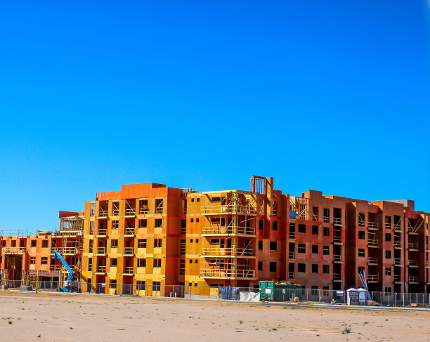 正在建设的大型公寓大厦图片下载