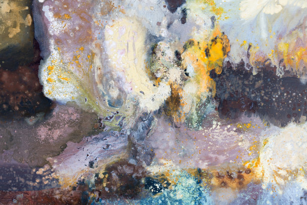 现代艺术。当代艺术。色彩斑斓的画布。抽象艺术背景。帆布油画。颜色纹理。手绘油画。艺术品碎片。油漆斑点。颜料的笔触。图片下载