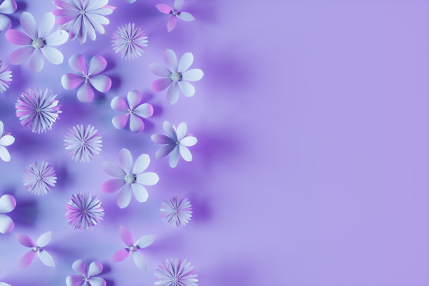 丁香底色春花，霓虹灯图片下载