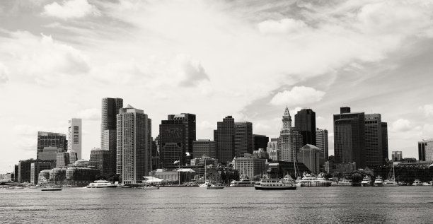 波士顿的天际线。图片下载