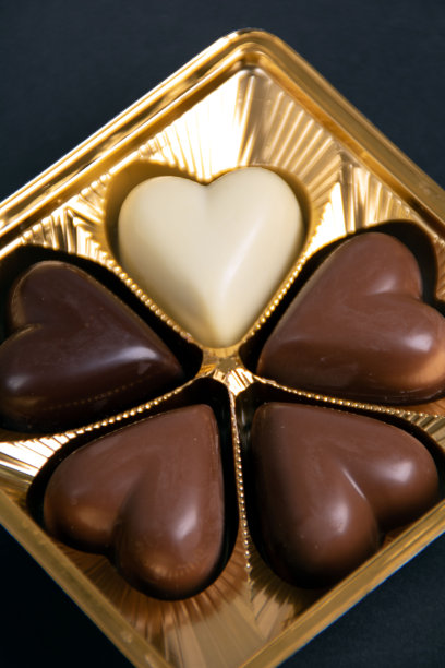 心形巧克力的特写照片图片下载