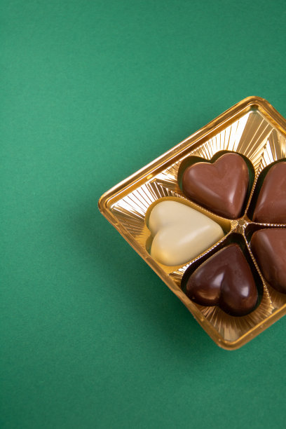 心形巧克力的特写照片图片下载
