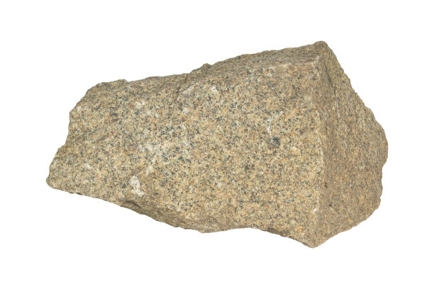 石头从背景中隔离出来，一块石头用于拼贴图片下载