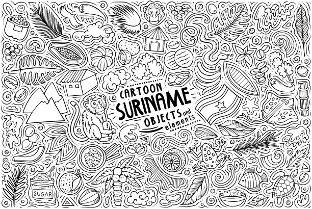 苏里南传统符号和物品图片下载
