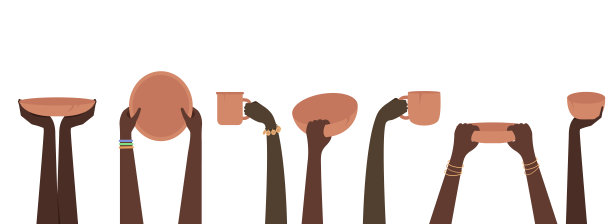 饥饿的人插图图片下载