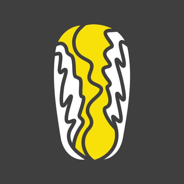 孤立的白菜矢量字形图标图片下载