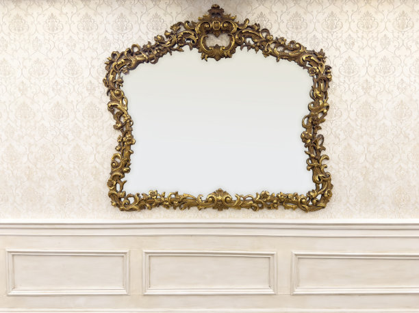 别致的金属镜子图片下载