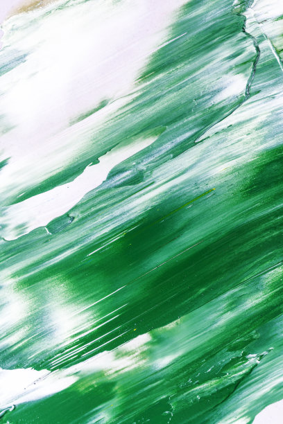 绿色和白色油画宏观抽象背景图片下载