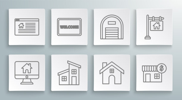 设置在线电脑显示器与智能家居门垫图片下载