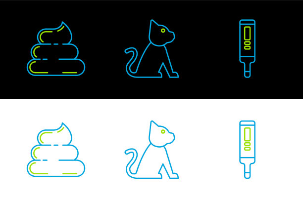 设置线医疗数字温度计屎和猫图片下载