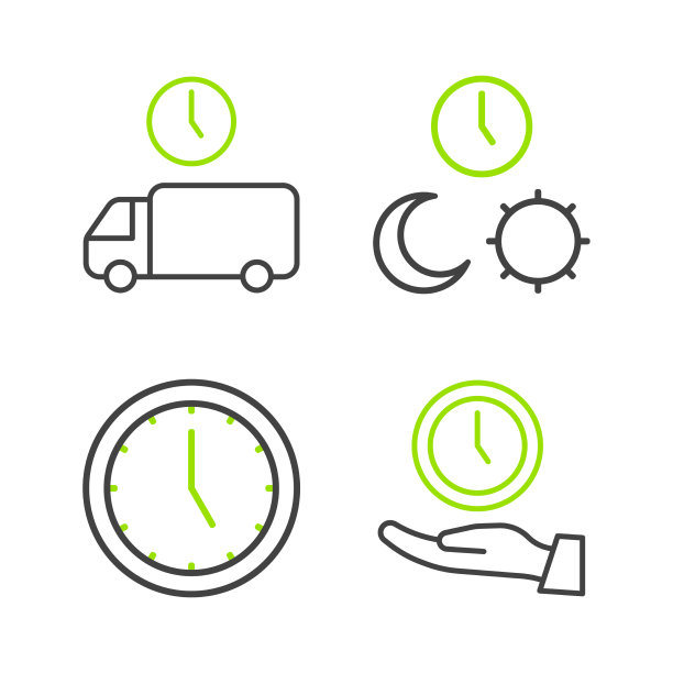 设置行时钟昼夜与时间图片下载