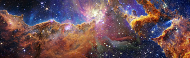 黑色背景上的恒星粒子运动，宇宙空间背景下星系中的星光星云。这张图片的元素由美国宇航局提供。图片下载