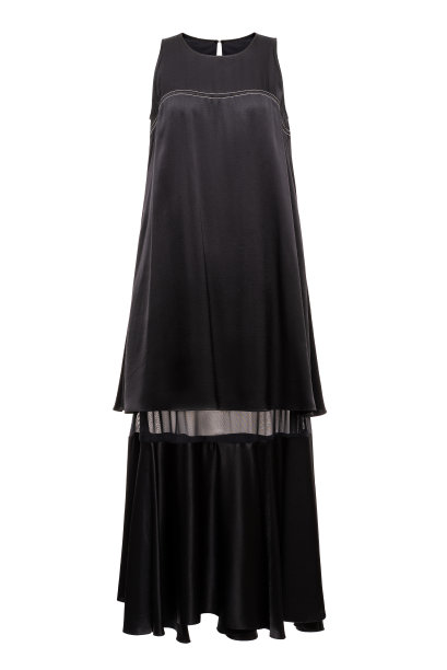 妇女的时尚丝绸节日服装孤立在白色背景，隐形人体模型图片下载