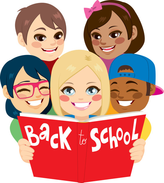 回到学校读书的孩子们图片下载