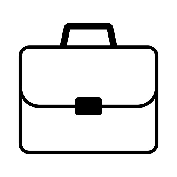 公文包图标。商务包图标。手提箱，组合符号，线性风格象形文字孤立在白色上。图片下载