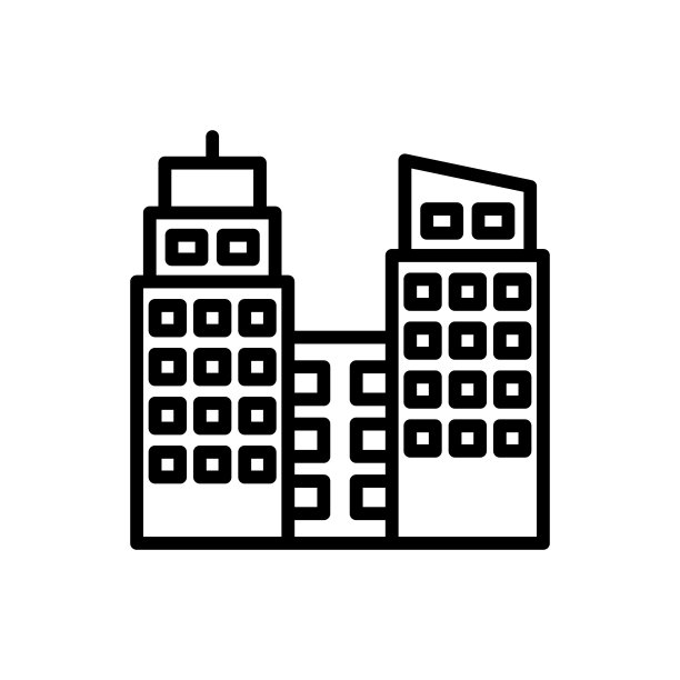 矢量商业地产图标标志图片下载