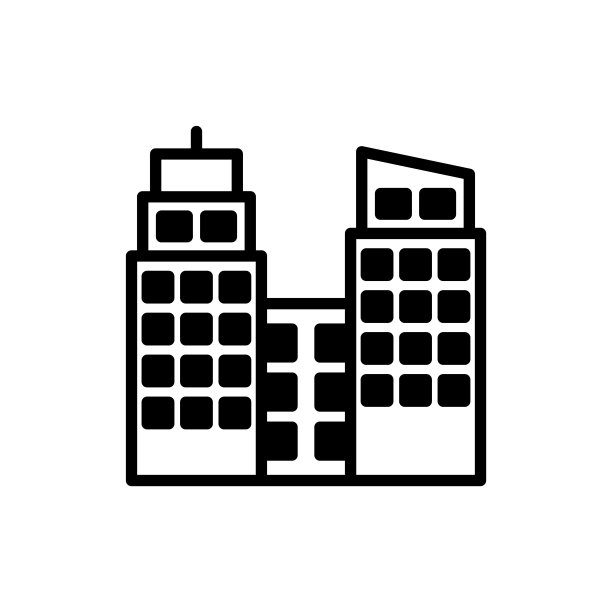 矢量商业地产图标标志图片下载