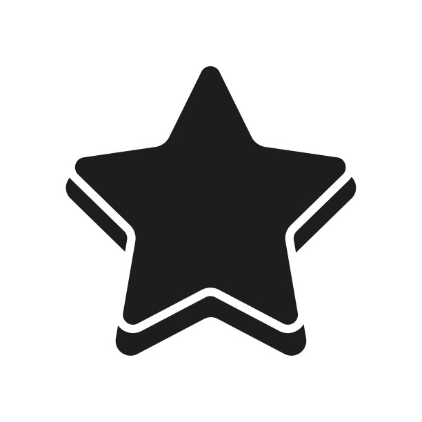 三维黑色卡通明星装饰设计。明星偶像。矢量插图。图片下载