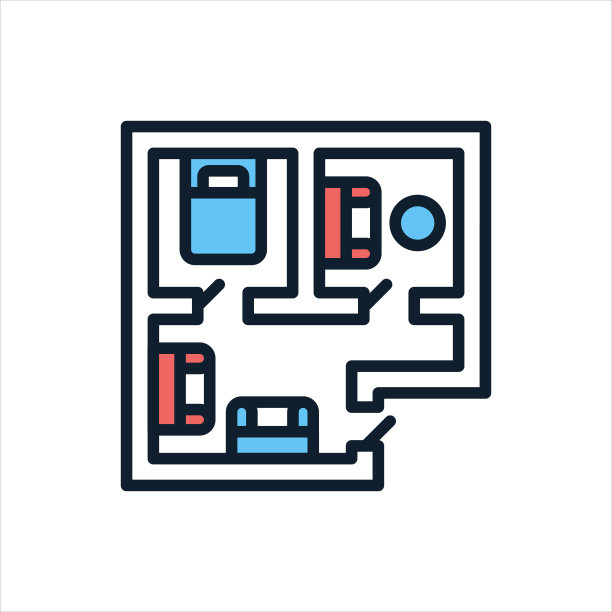 室内设计图标矢量。标识图片下载