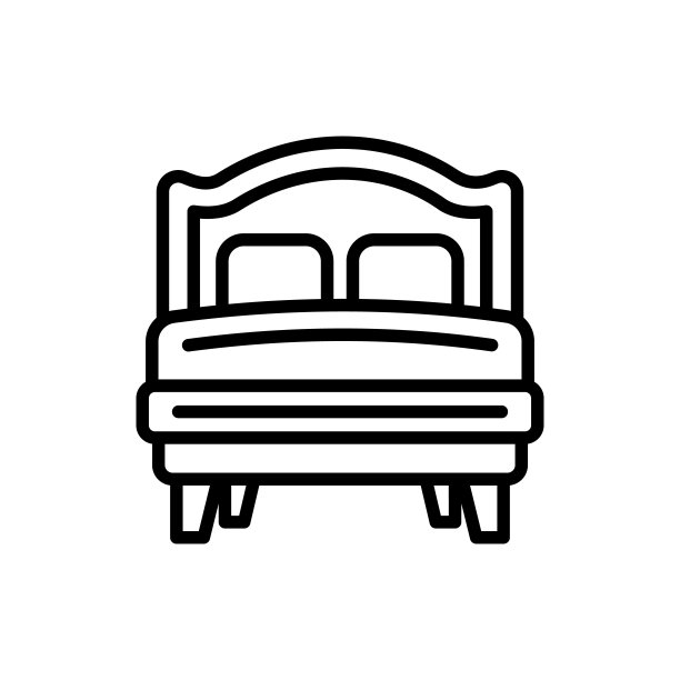 卧室图标矢量。标识图片下载