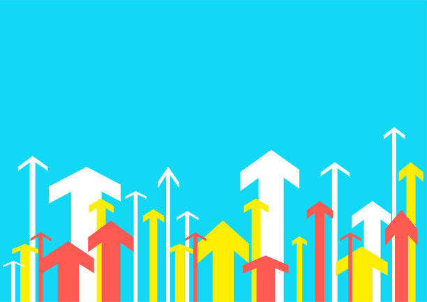 在蓝色背景上设置前进箭头图片下载