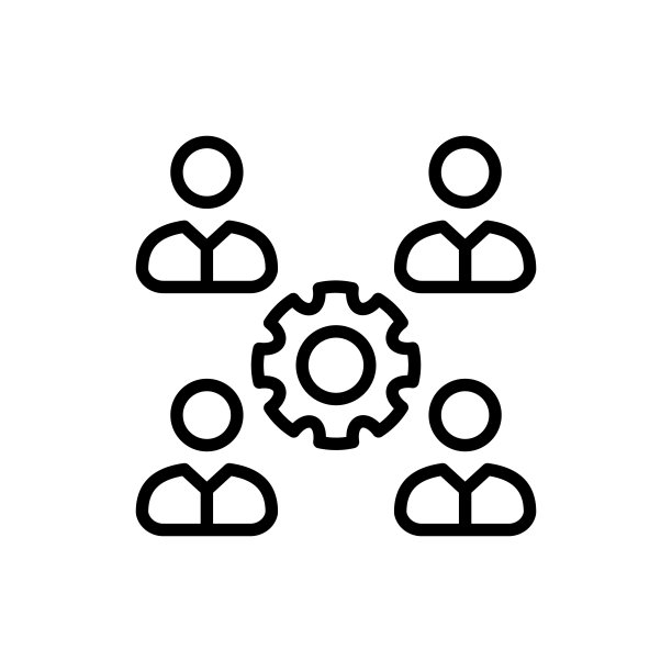 矢量协作图标，标志图片下载