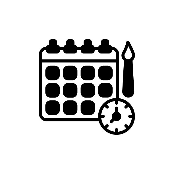 在矢量中设计时间表图标。标识图片下载