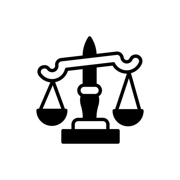 矢量法律天平图标标志图片下载