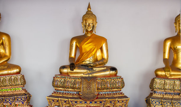 佛教寺庙，卧佛寺在曼谷，亚洲泰国图片下载