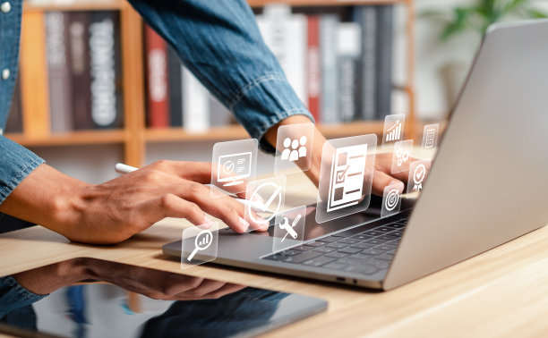 文件管理系统(DMS)概念。自动化流程，有效管理文档文件。图片下载