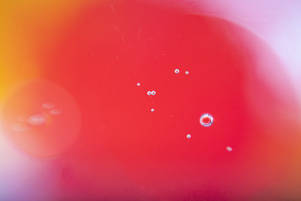红色宏观气泡背景图片下载