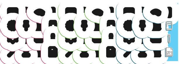 用橡皮擦设置线条画风景铅笔图片下载