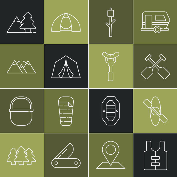 套线救生衣独木舟或独木舟划桨图片下载