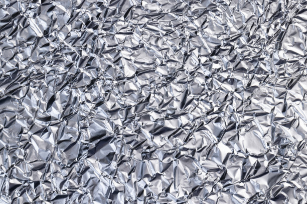 皱薄铝箔反射光图片下载