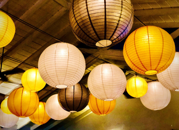 亚洲纸彩灯图片下载