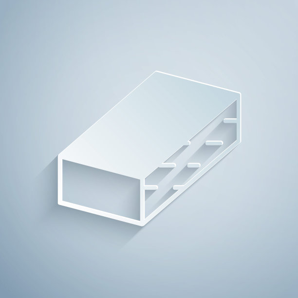 剪纸指甲文件图标孤立在灰色背景。修指甲的工具。纸艺术风格。向量图片下载