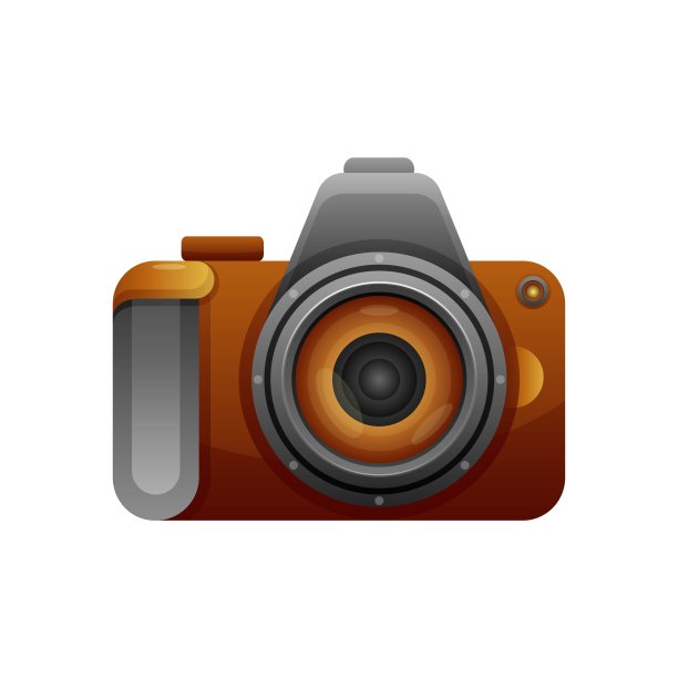 矢量插图相机渐变彩色风格图片下载