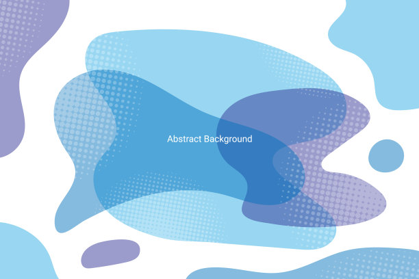 现代蓝色液体图案。橙色背景。摘要BG。矢量图图片下载