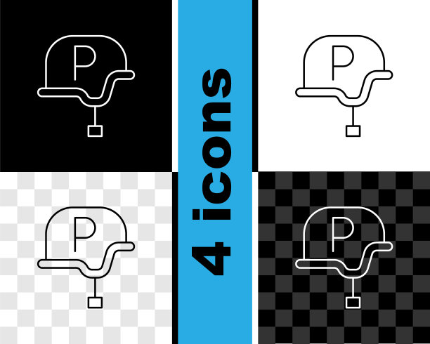 设定线战争记者记者图标孤立在黑白，透明的背景。生活的消息。向量图片下载