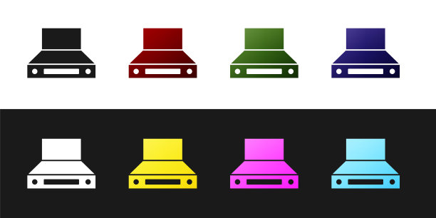 将厨房抽风机图标隔离在黑白背景上。炊具罩。厨房排气。家用电器。向量图片下载