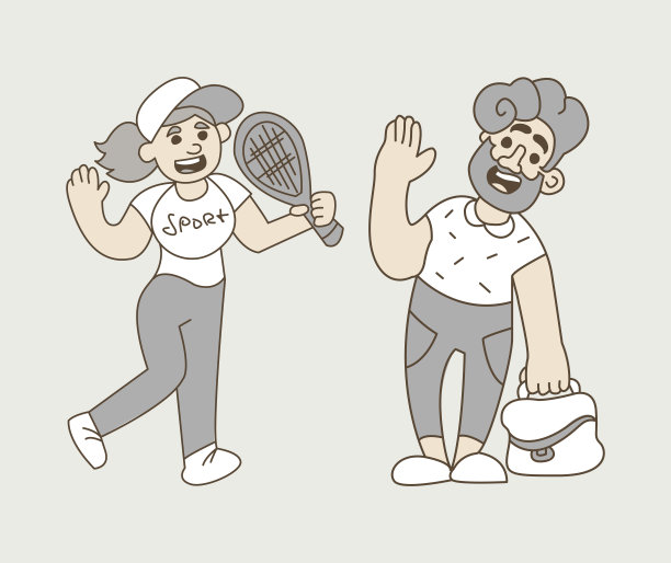 快乐的年轻男女。图片下载