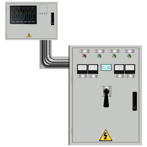 控制面板。生产控制面板及电脑控制装置。触摸板。图片下载