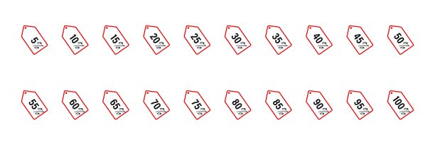 标签图标。标签。价格。白色背景上的矢量插图。图片下载