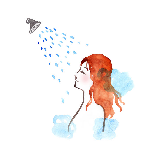 女人在洗澡图片下载