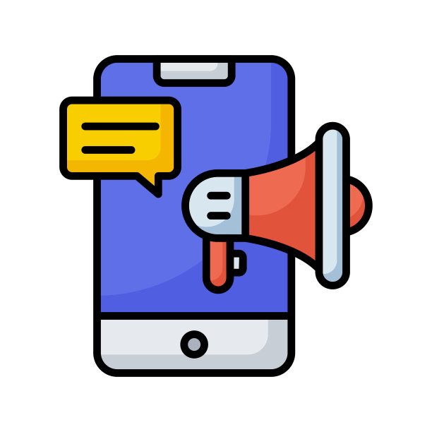 移动营销矢量填充轮廓图标设计说明。SEO开发和营销符号在白色背景EPS 10文件图片下载