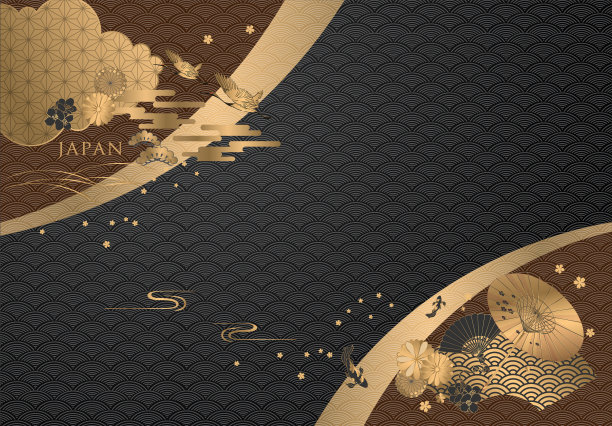 日本传统图案背景设计图片下载
