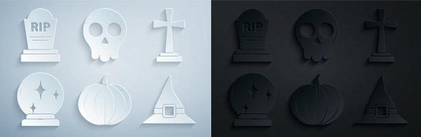 用十字魔法球设置南瓜墓碑图片下载